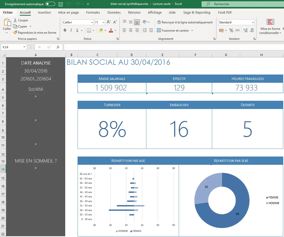 logiciel Sage BI Reporting Paie
