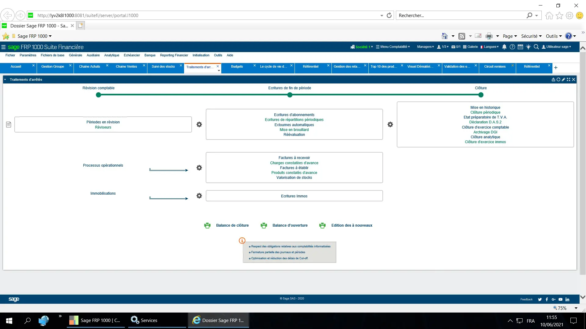 Sage FRP 1000 Comptabilité