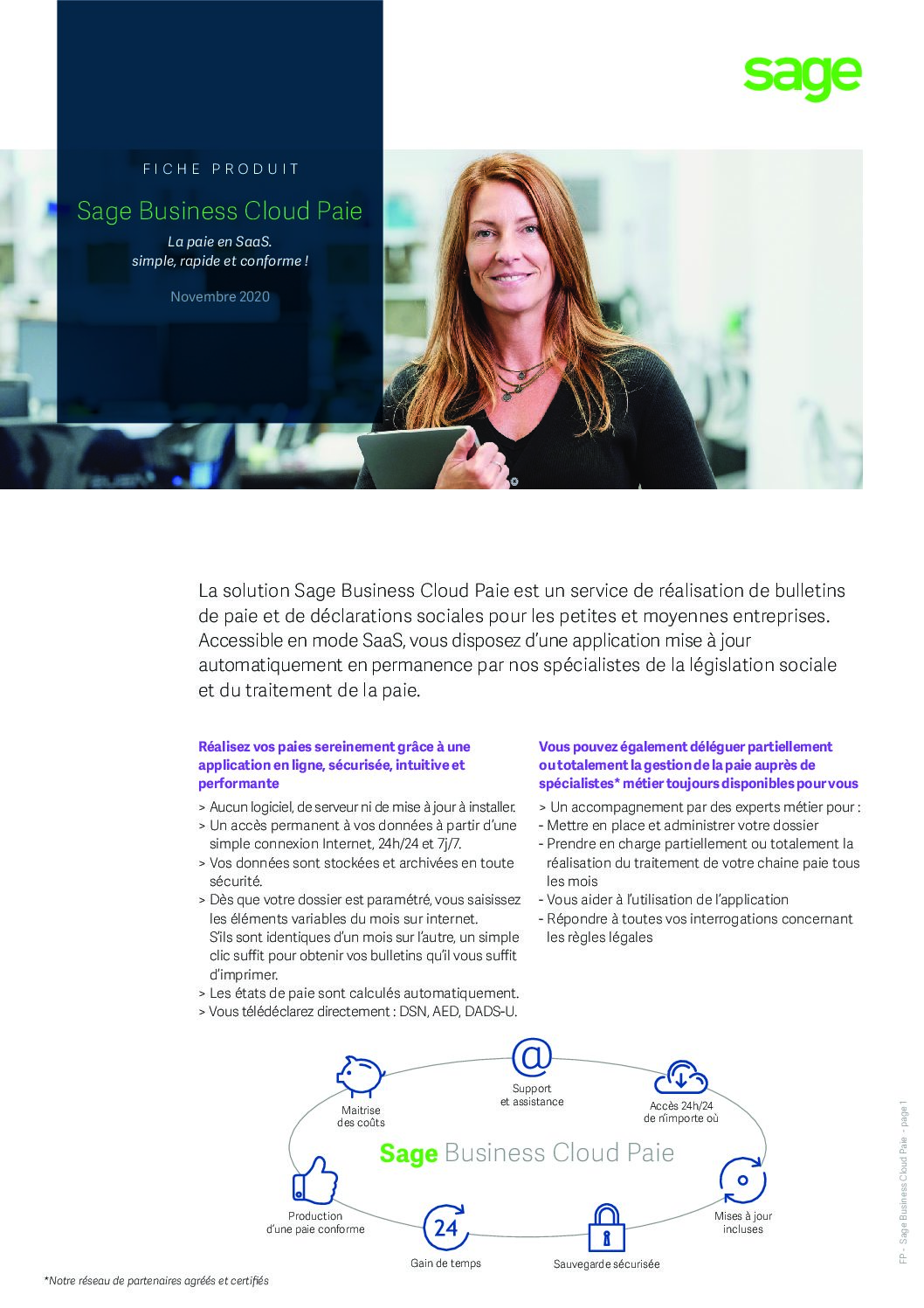 Fiche produit Sage Business Cloud Paie