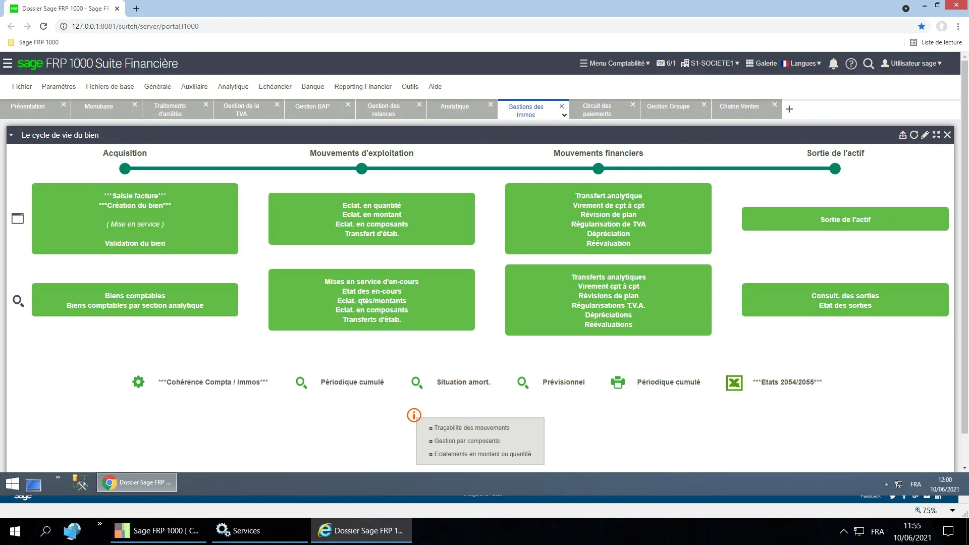 Sage FRP 1000 Immobilisations