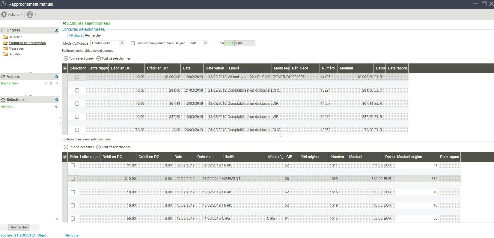 Sage FRP 1000 Rapprochement Bancaire