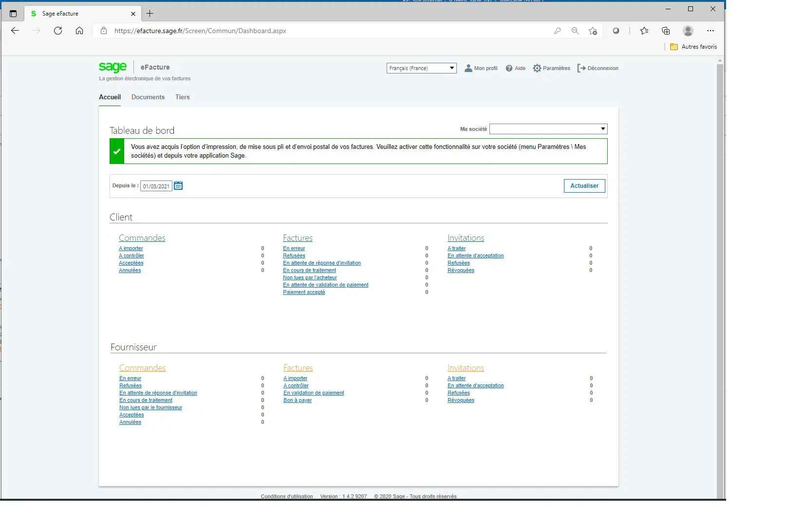 Logiciel Sage 100 eFacture PME